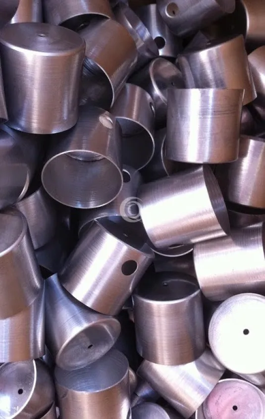 Aluminium caps for immersion heaters